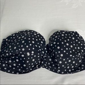 VICTORIA’S SECRET Polk a dot swim top size 36DD